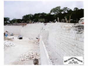 Fred Tillman Contracts Retention Wall Projects